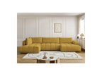 Fuji - Canapé Panoramique Convertible - Tissu Lisse - Angle Droit