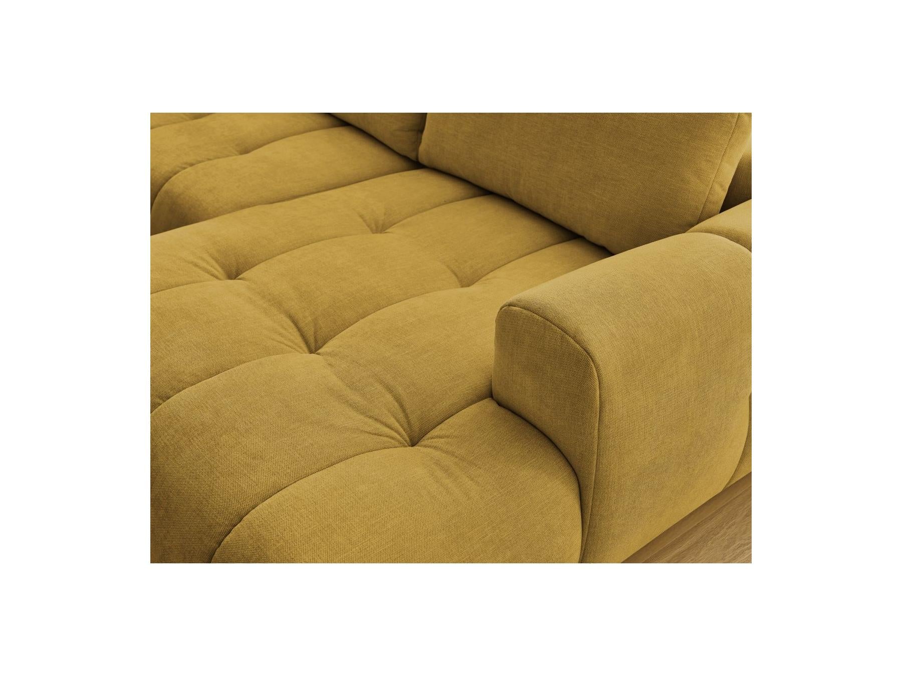 Fuji - Canapé Panoramique Convertible - Tissu Lisse - Angle Droit