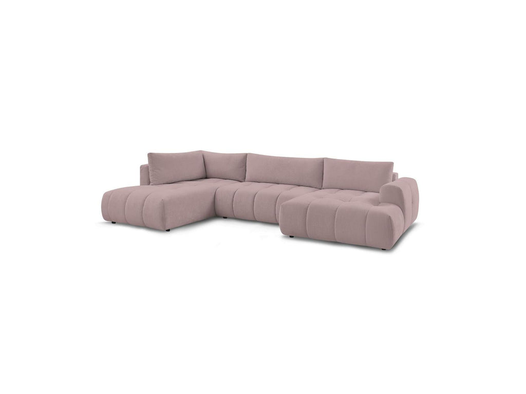 Fuji - Canapé Panoramique Convertible - Tissu Lisse - Angle Droit