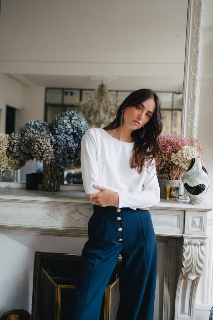 Pantalon Abbygaël Marine