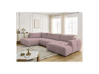 Fuji - Canapé Panoramique Convertible - Tissu Lisse - Angle Droit