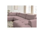 Fuji - Canapé Panoramique Convertible - Tissu Lisse - Angle Droit