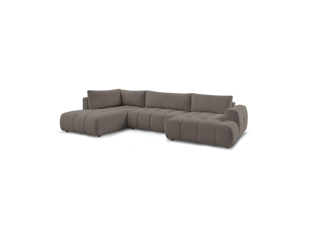 Fuji - Canapé Panoramique Convertible - Tissu Lisse - Angle Droit