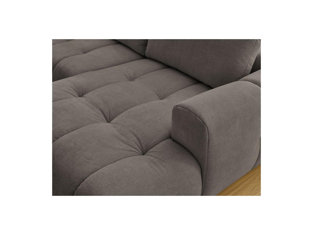 Fuji - Canapé Panoramique Convertible - Tissu Lisse - Angle Droit