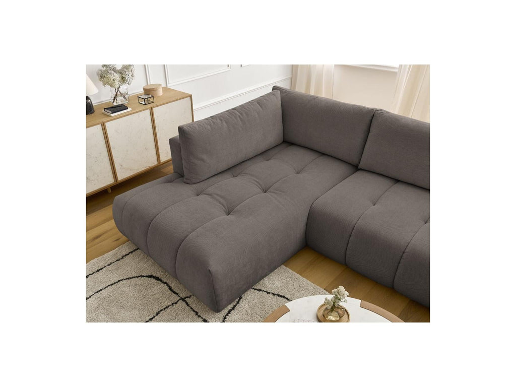Fuji - Canapé Panoramique Convertible - Tissu Lisse - Angle Droit