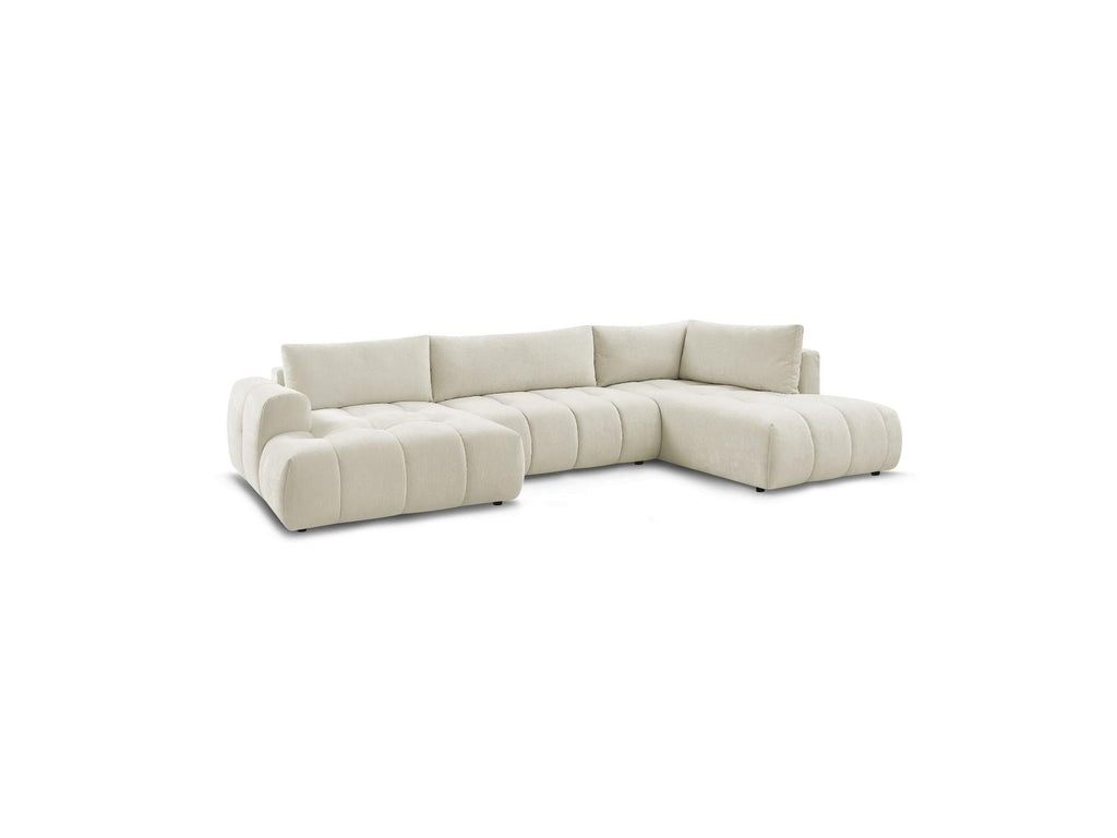 Fuji - Canapé Panoramique Convertible - Tissu Lisse - Angle Gauche