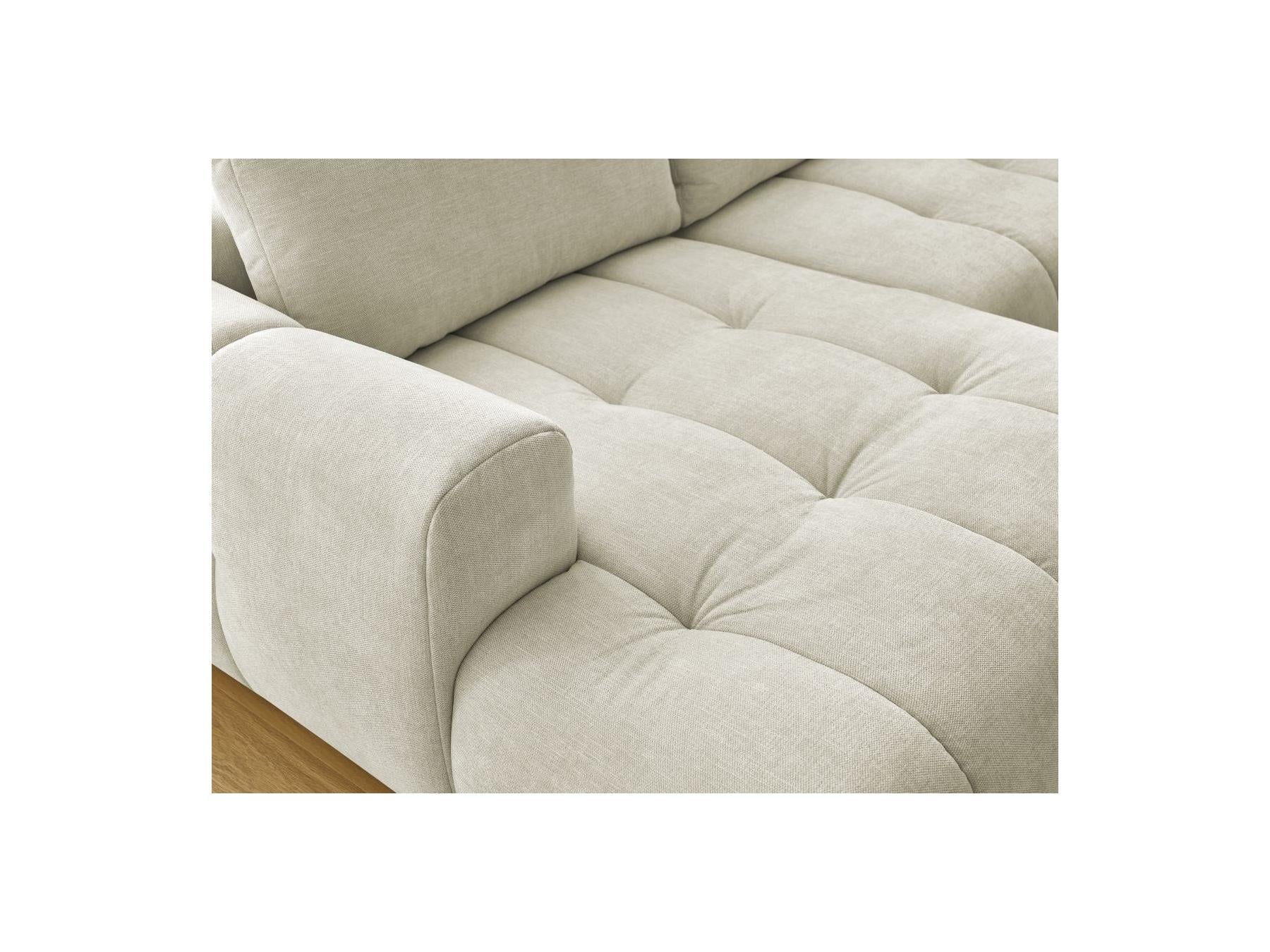 Fuji - Canapé Panoramique Convertible - Tissu Lisse - Angle Gauche