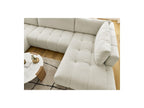 Fuji - Canapé Panoramique Convertible - Tissu Lisse - Angle Gauche