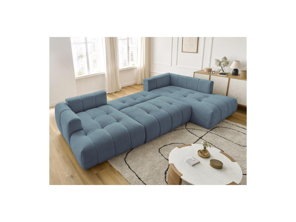 Fuji - Canapé Panoramique Convertible - Tissu Lisse - Angle Gauche