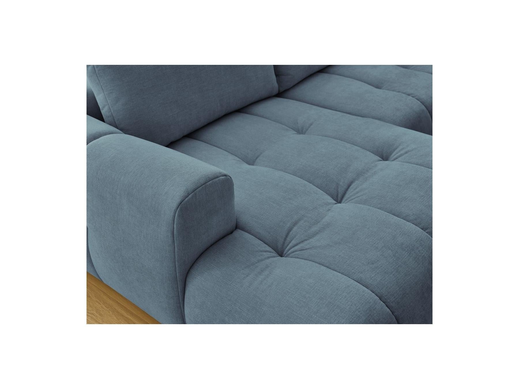 Fuji - Canapé Panoramique Convertible - Tissu Lisse - Angle Gauche