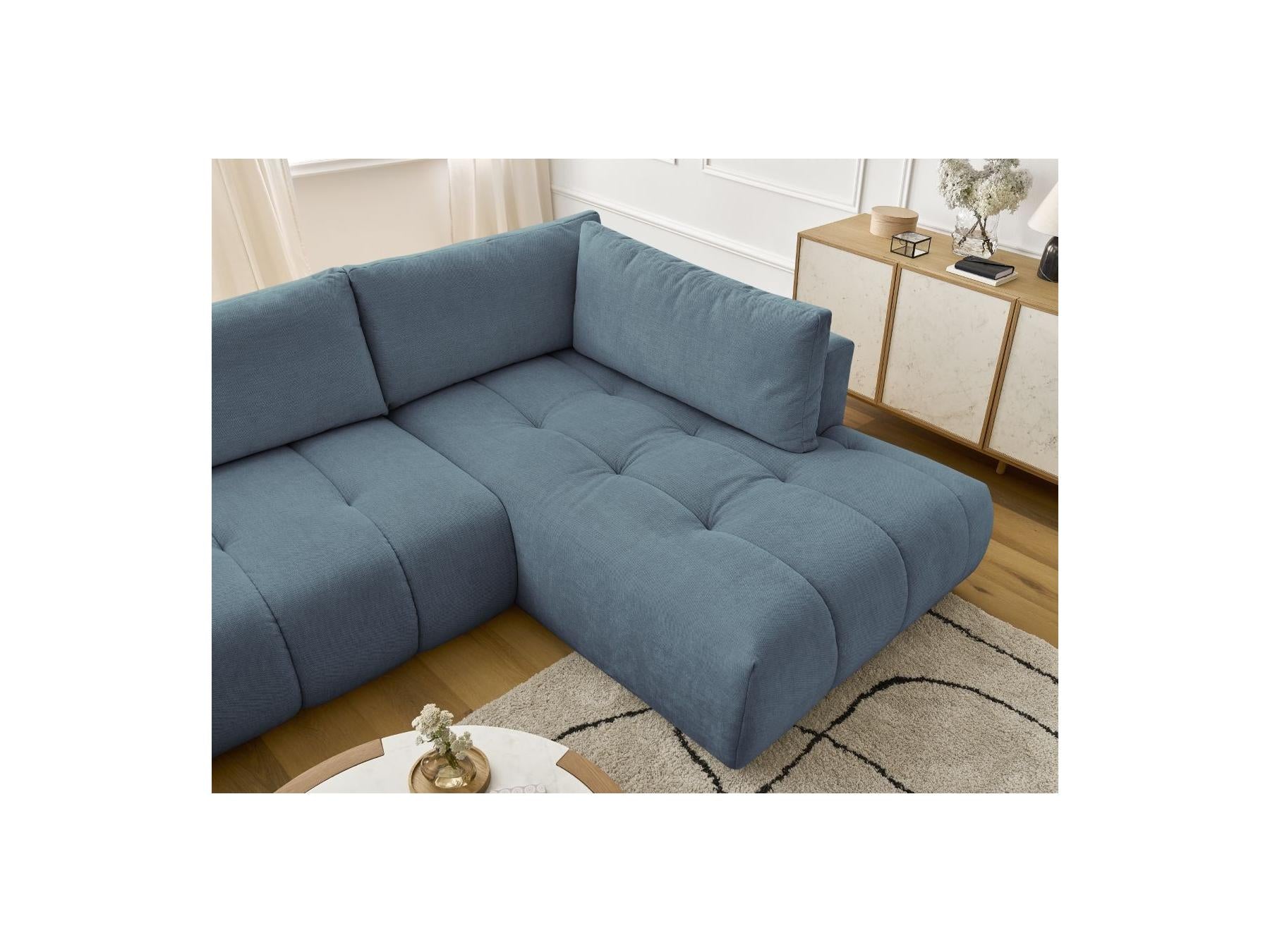 Fuji - Canapé Panoramique Convertible - Tissu Lisse - Angle Gauche