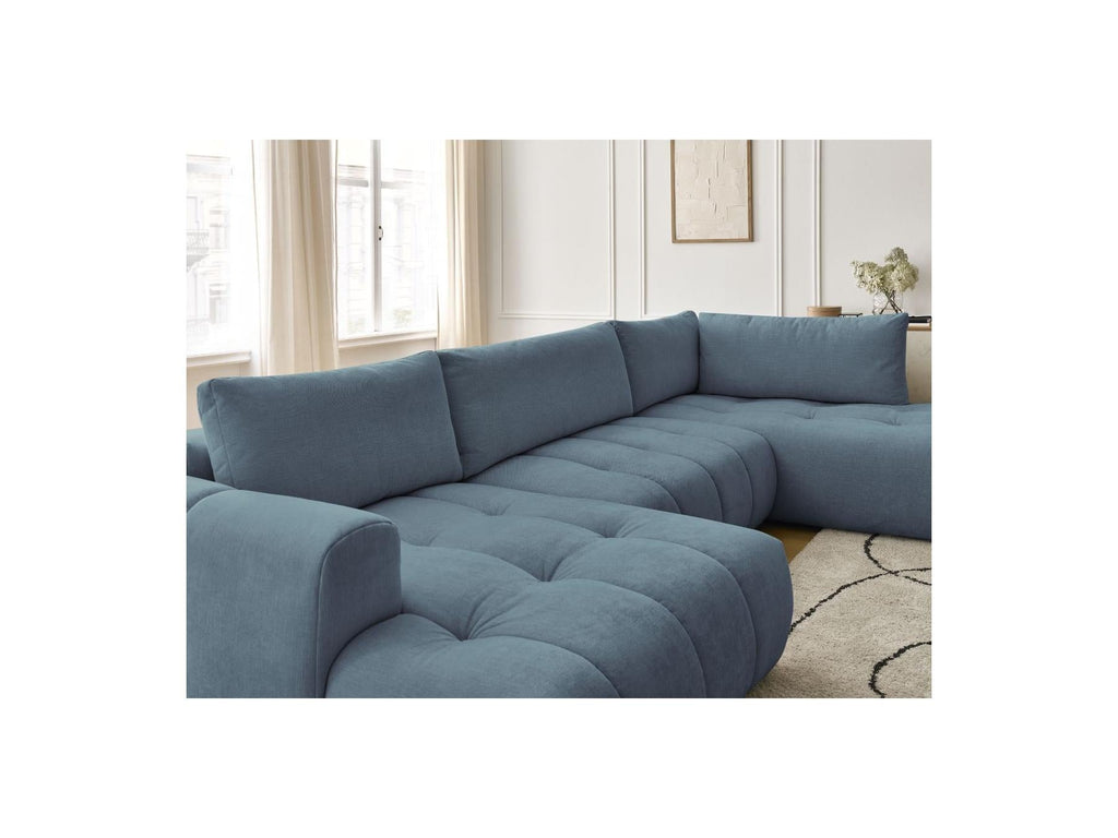 Fuji - Canapé Panoramique Convertible - Tissu Lisse - Angle Gauche