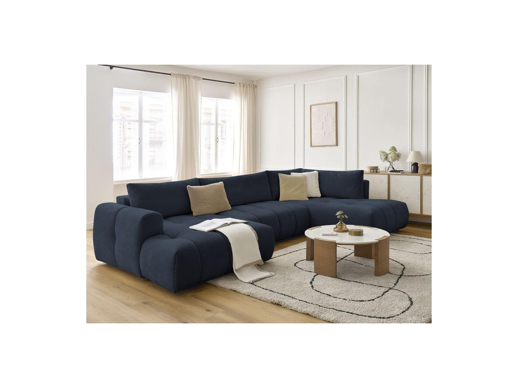 Fuji - Canapé Panoramique Convertible - Tissu Lisse - Angle Gauche