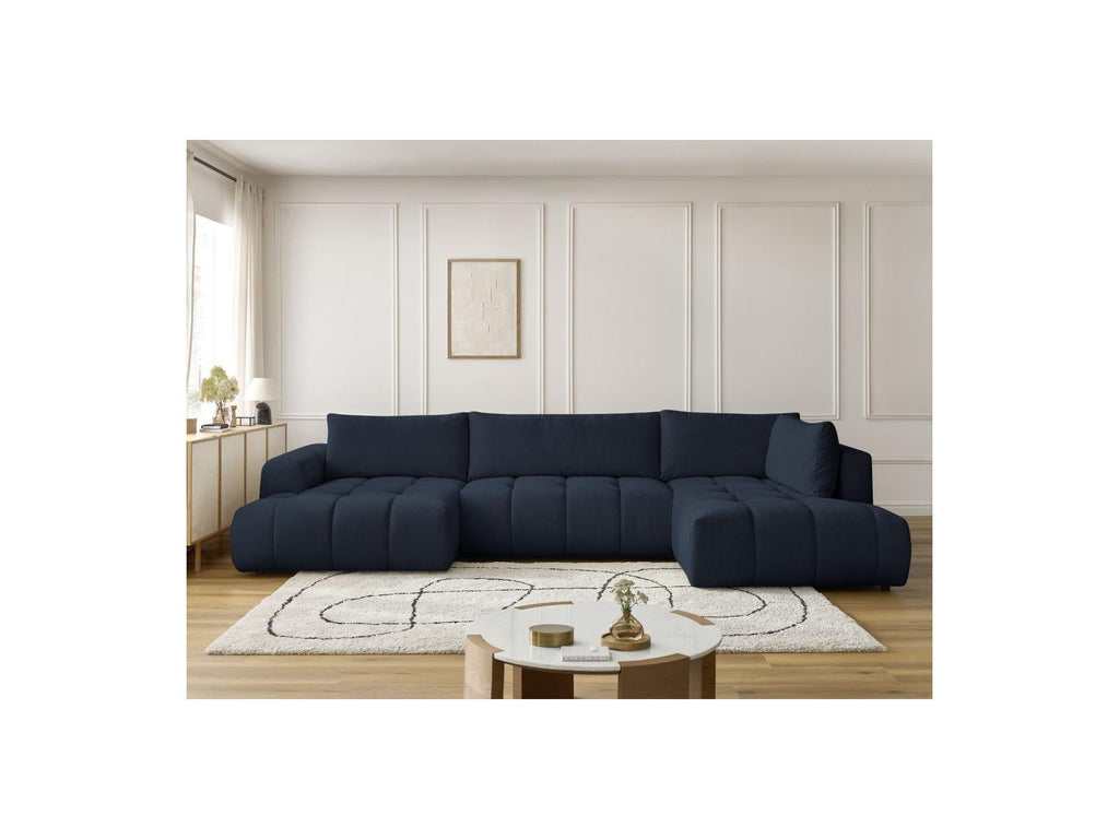 Fuji - Canapé Panoramique Convertible - Tissu Lisse - Angle Gauche