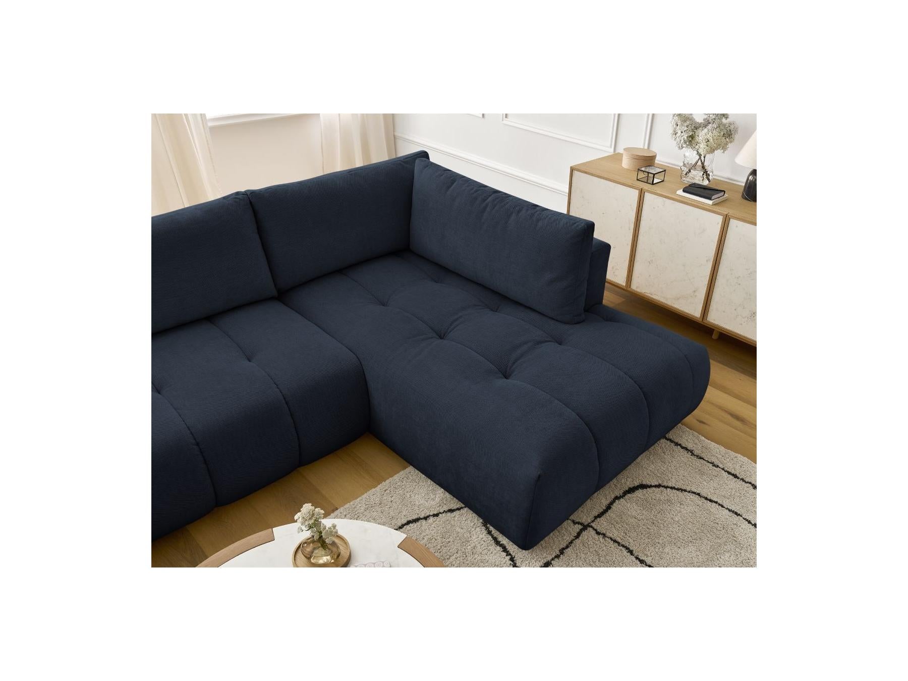 Fuji - Canapé Panoramique Convertible - Tissu Lisse - Angle Gauche