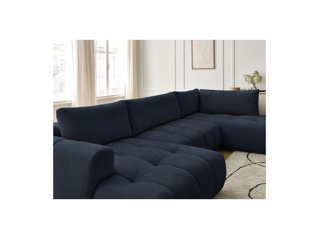 Fuji - Canapé Panoramique Convertible - Tissu Lisse - Angle Gauche