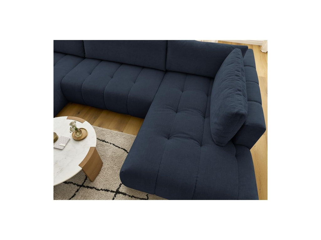 Fuji - Canapé Panoramique Convertible - Tissu Lisse - Angle Gauche