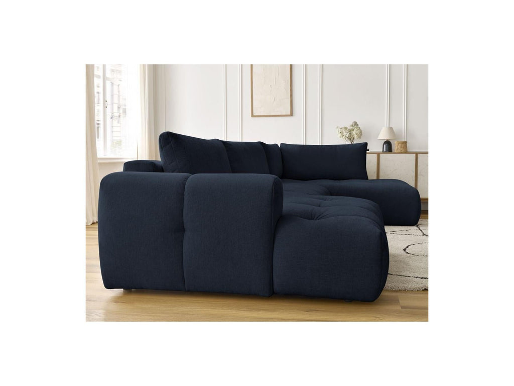 Fuji - Canapé Panoramique Convertible - Tissu Lisse - Angle Gauche