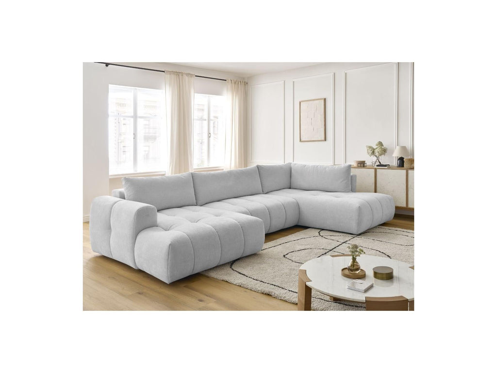 Fuji - Canapé Panoramique Convertible - Tissu Lisse - Angle Gauche