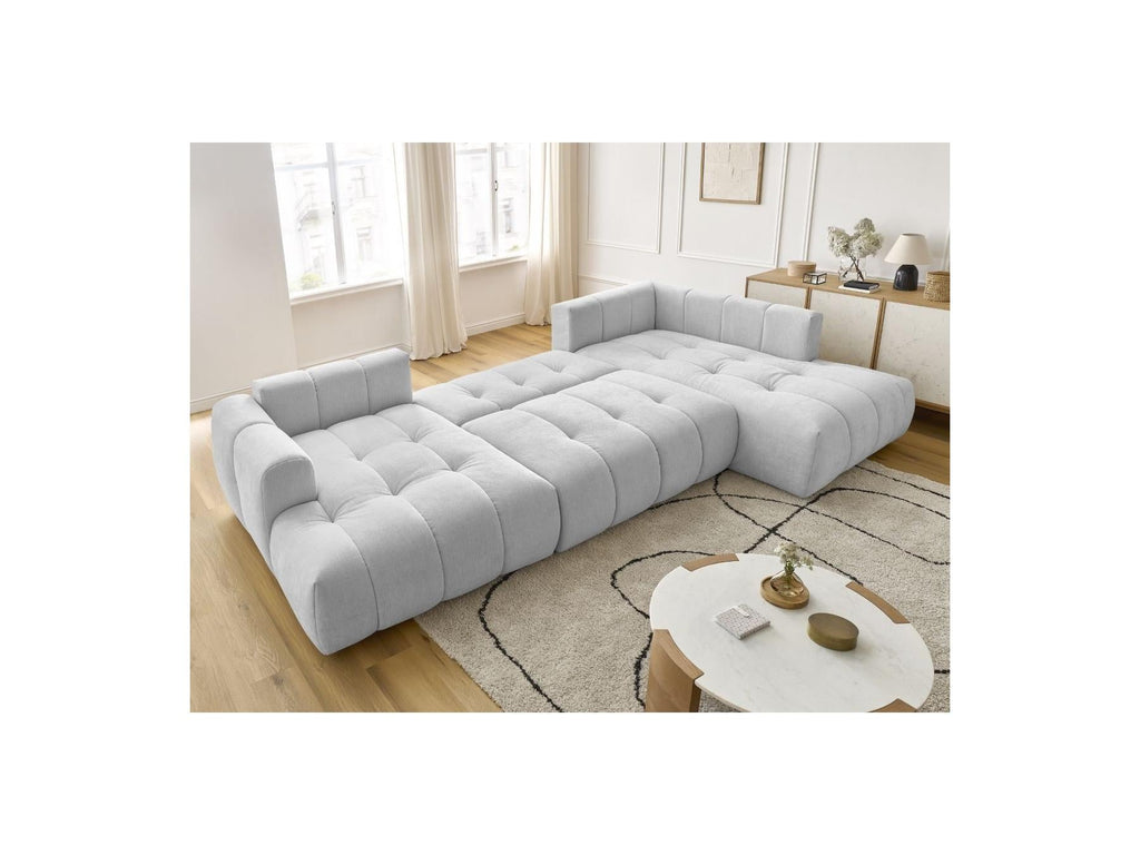 Fuji - Canapé Panoramique Convertible - Tissu Lisse - Angle Gauche