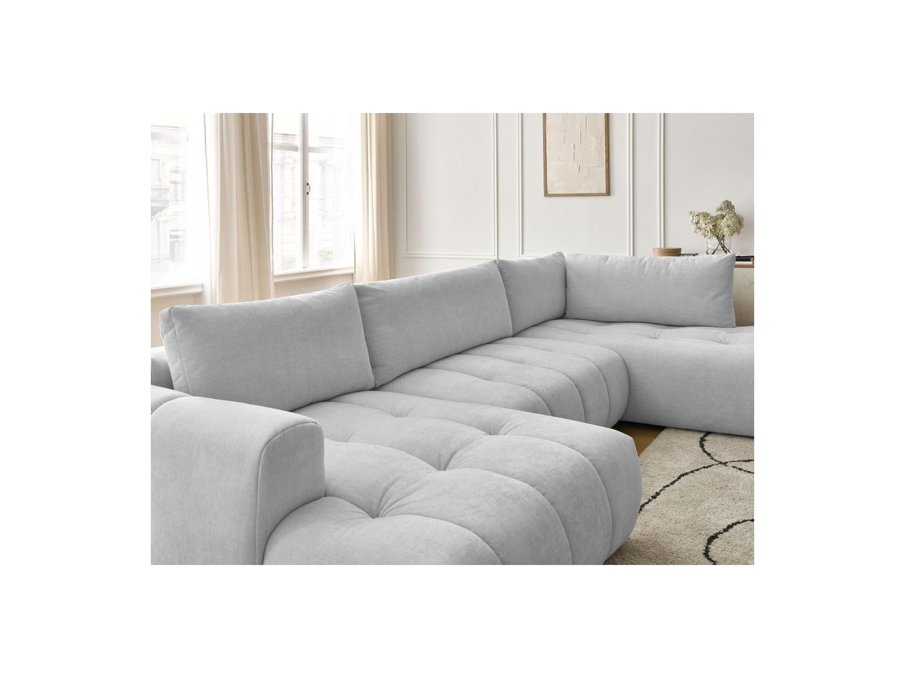 Fuji - Canapé Panoramique Convertible - Tissu Lisse - Angle Gauche