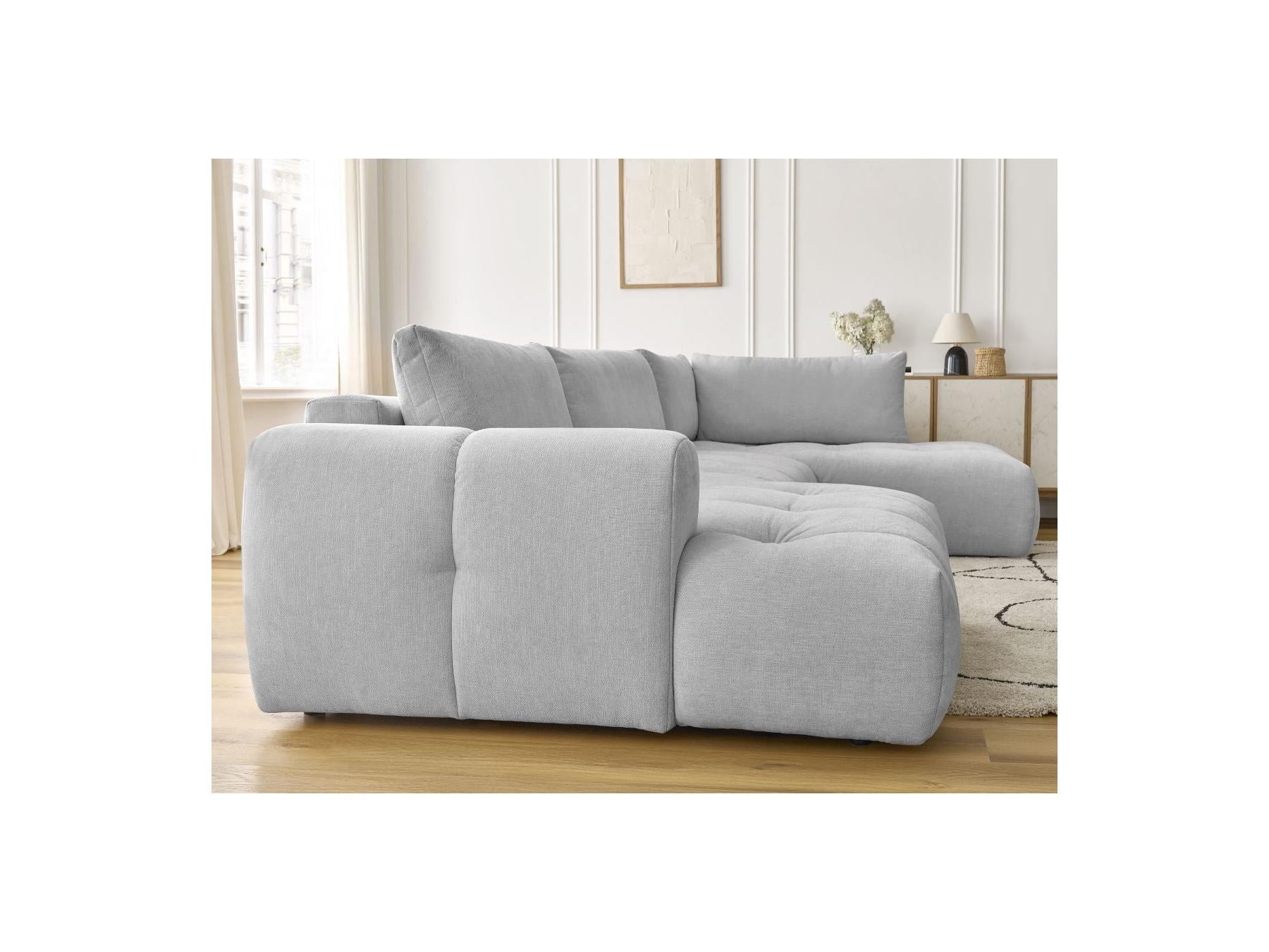 Fuji - Canapé Panoramique Convertible - Tissu Lisse - Angle Gauche