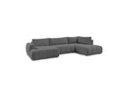 Fuji - Canapé Panoramique Convertible - Tissu Lisse - Angle Gauche