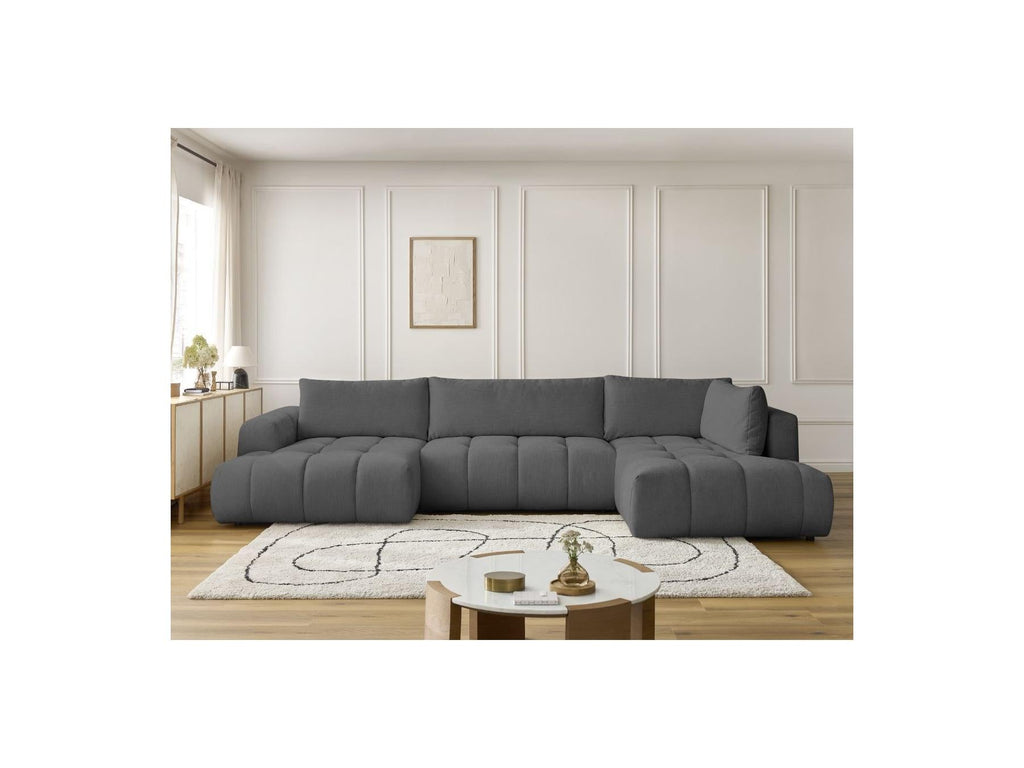 Fuji - Canapé Panoramique Convertible - Tissu Lisse - Angle Gauche