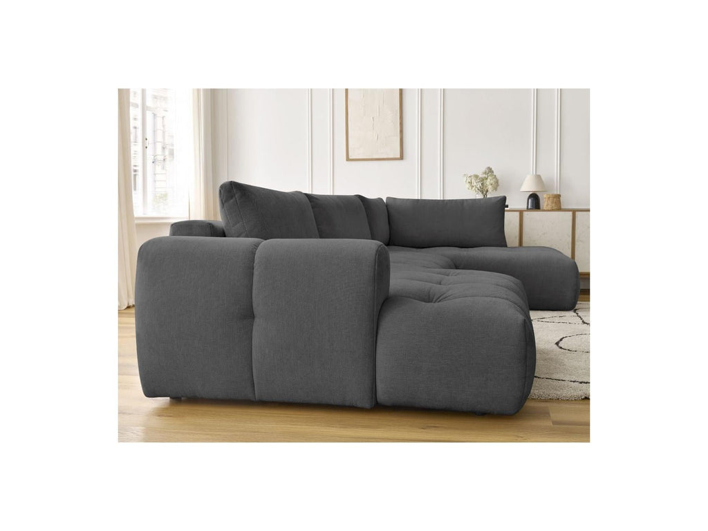 Fuji - Canapé Panoramique Convertible - Tissu Lisse - Angle Gauche