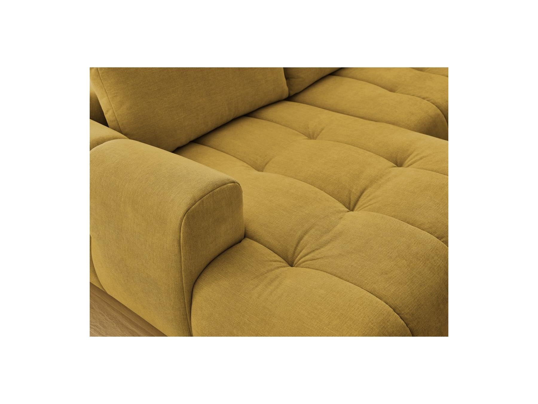 Fuji - Canapé Panoramique Convertible - Tissu Lisse - Angle Gauche