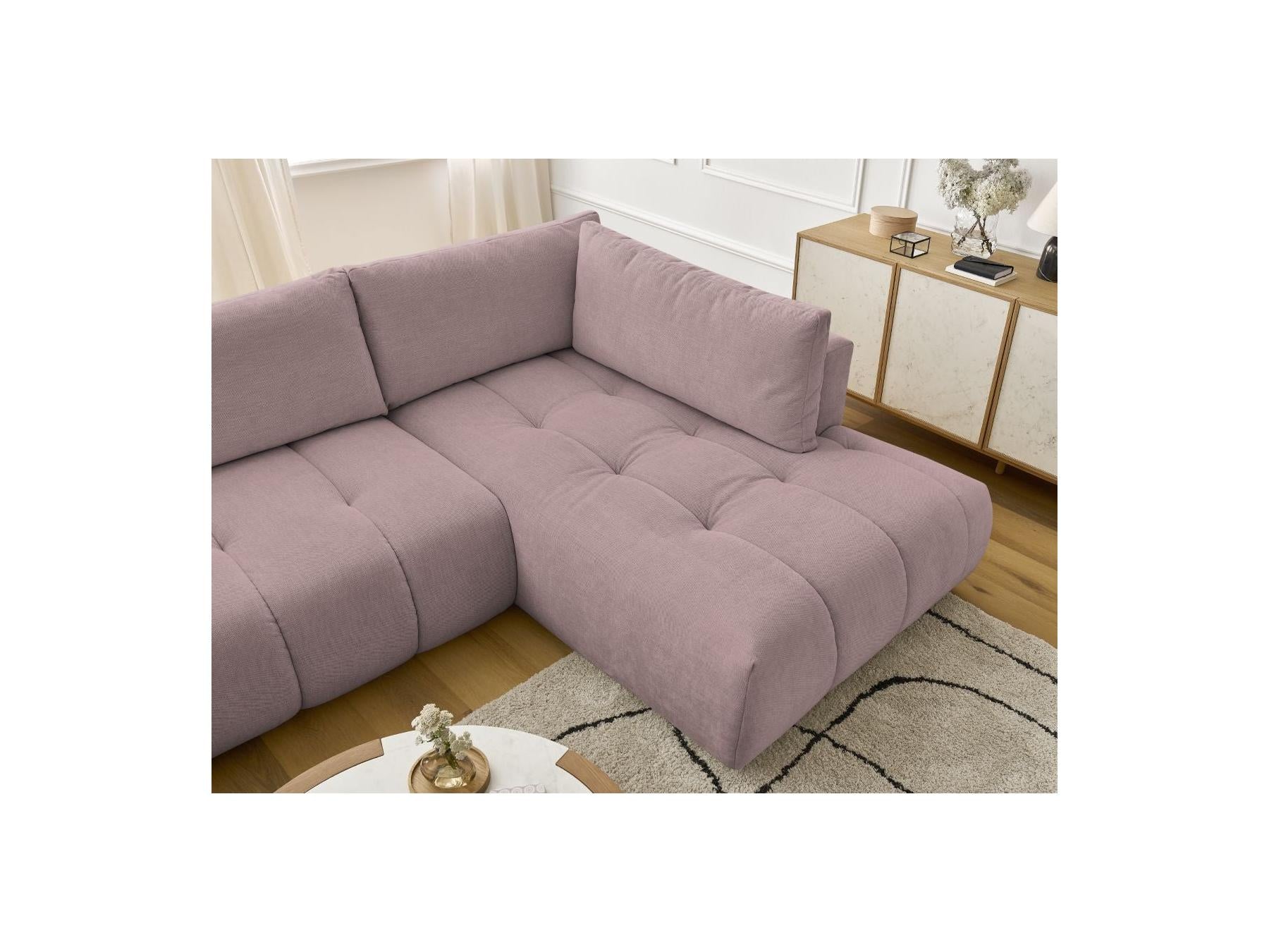 Fuji - Canapé Panoramique Convertible - Tissu Lisse - Angle Gauche