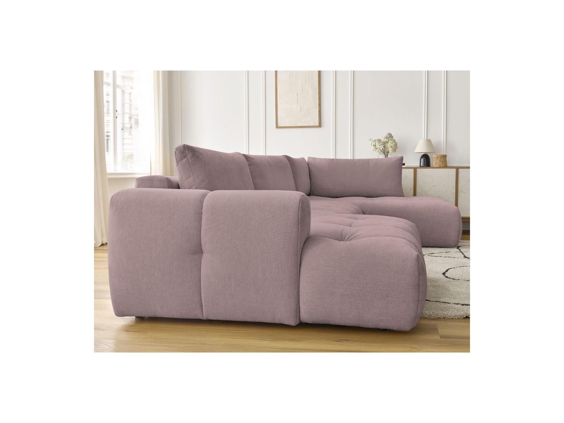 Fuji - Canapé Panoramique Convertible - Tissu Lisse - Angle Gauche