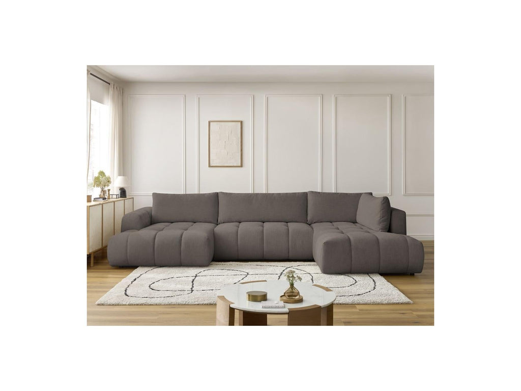 Fuji - Canapé Panoramique Convertible - Tissu Lisse - Angle Gauche
