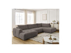 Fuji - Canapé Panoramique Convertible - Tissu Lisse - Angle Gauche