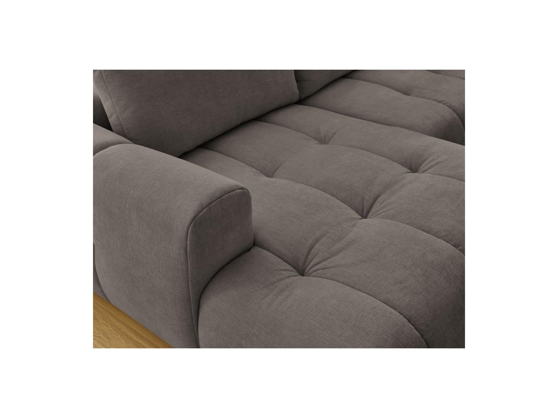 Fuji - Canapé Panoramique Convertible - Tissu Lisse - Angle Gauche