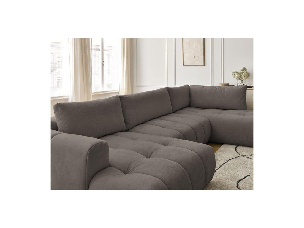Fuji - Canapé Panoramique Convertible - Tissu Lisse - Angle Gauche