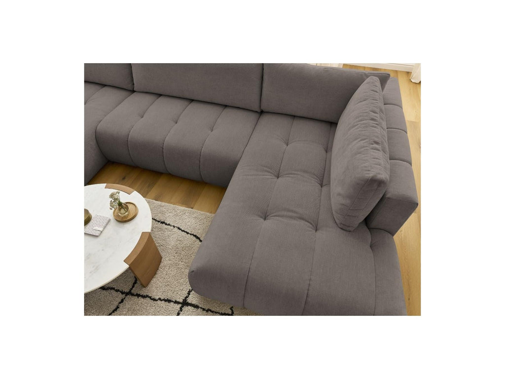 Fuji - Canapé Panoramique Convertible - Tissu Lisse - Angle Gauche
