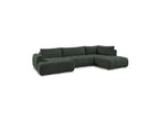 Fuji - Canapé Panoramique Convertible - Tissu Lisse - Angle Gauche