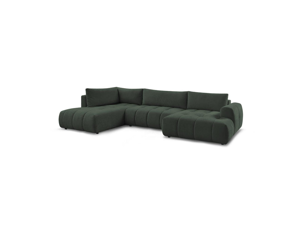 Fuji - Canapé Panoramique Convertible - Tissu Lisse - Angle Droit