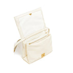Marni Padded Leather Shoulder Bag - Cream - Femme