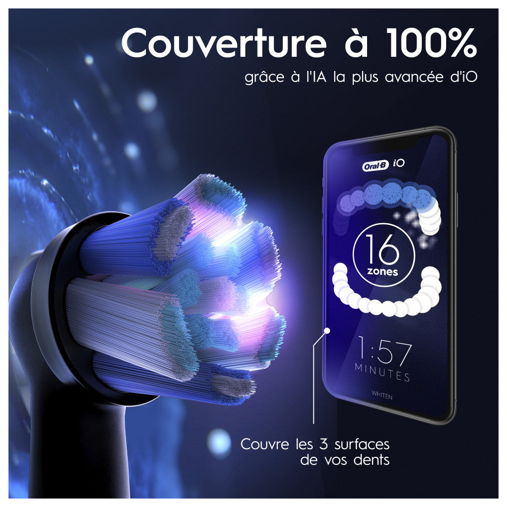 Oral-B Io10 Brosse À Dents Électrique Avec Etui De Voyage Chargeur