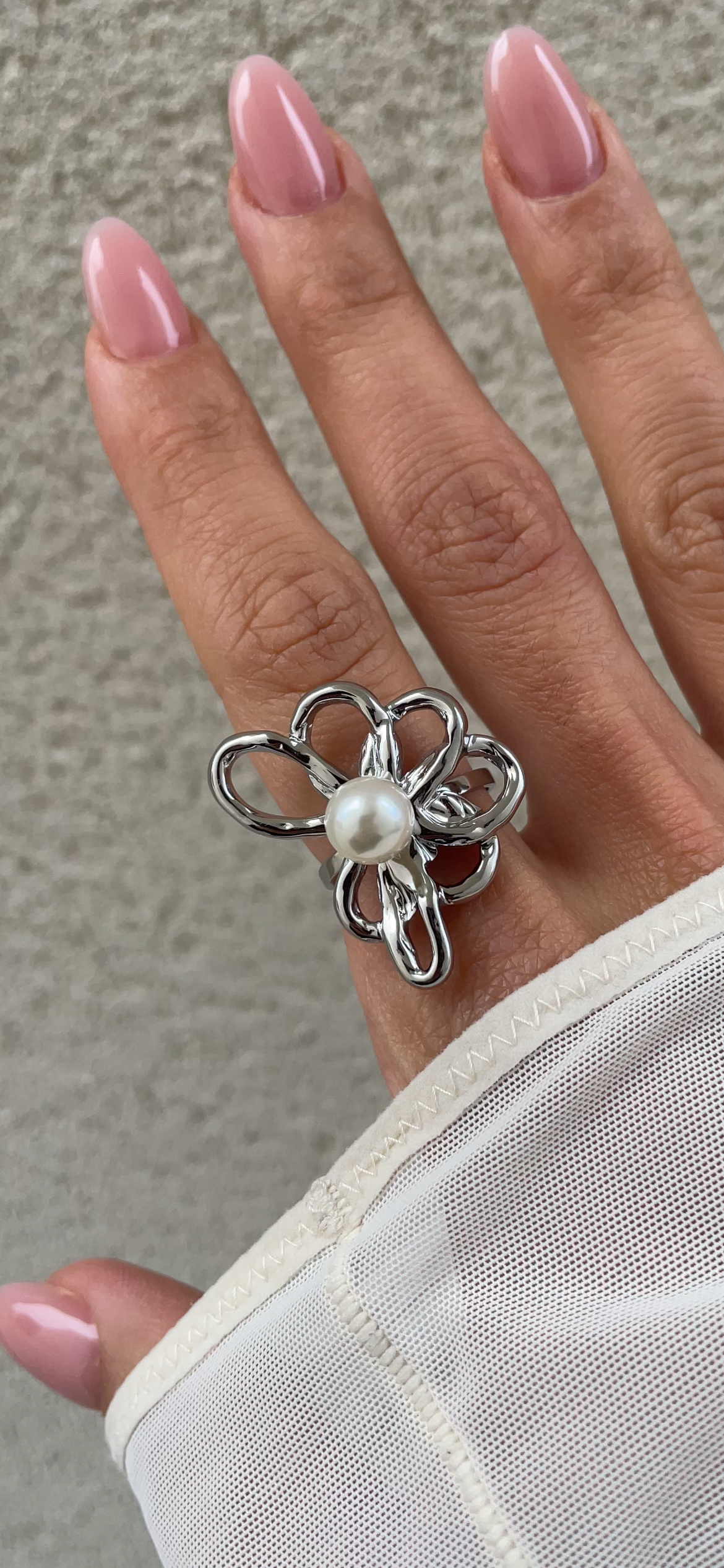 Bague Leave X Pearl