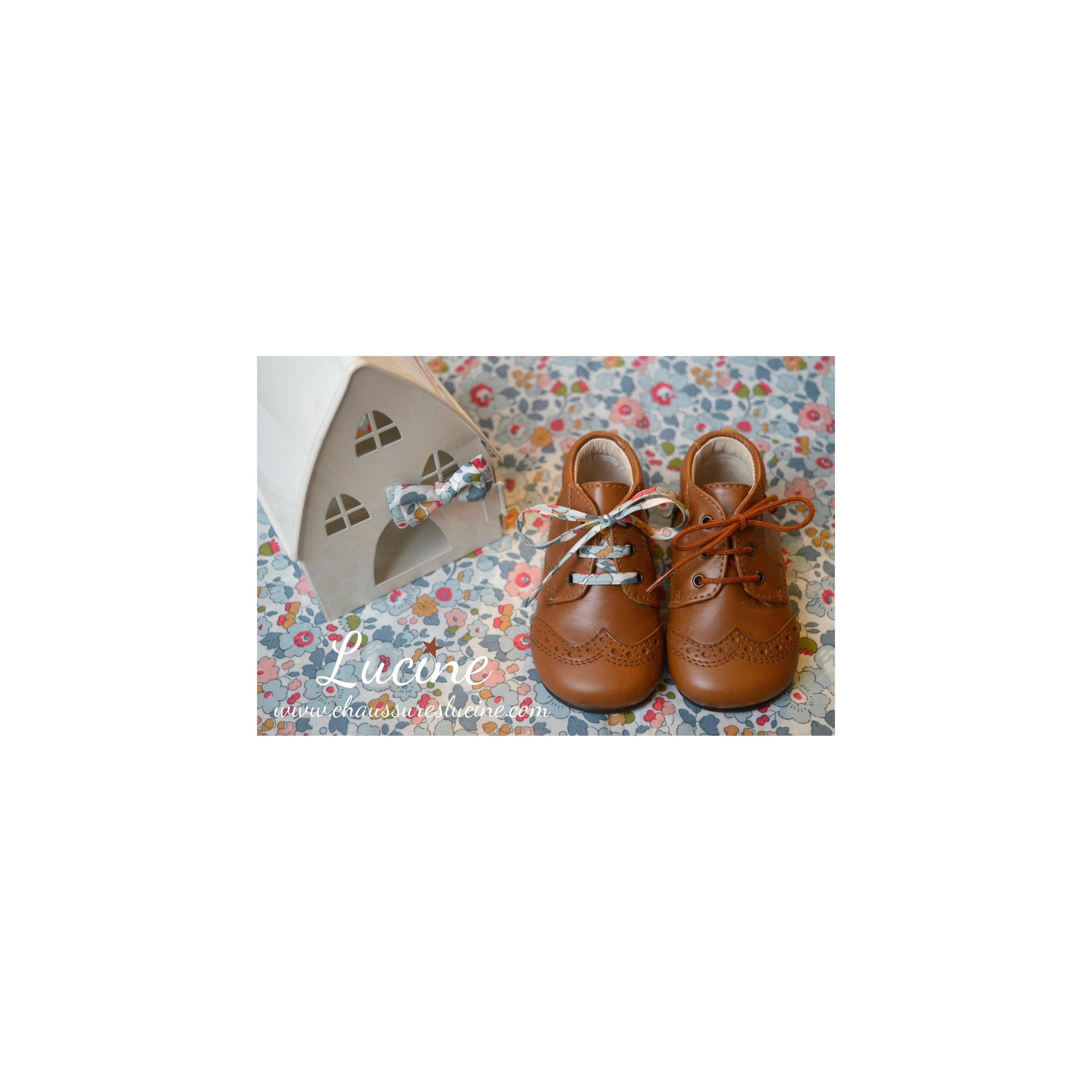 Chaussures Bottillons Adonis Bout Golf - Cuir Camel - Mixte