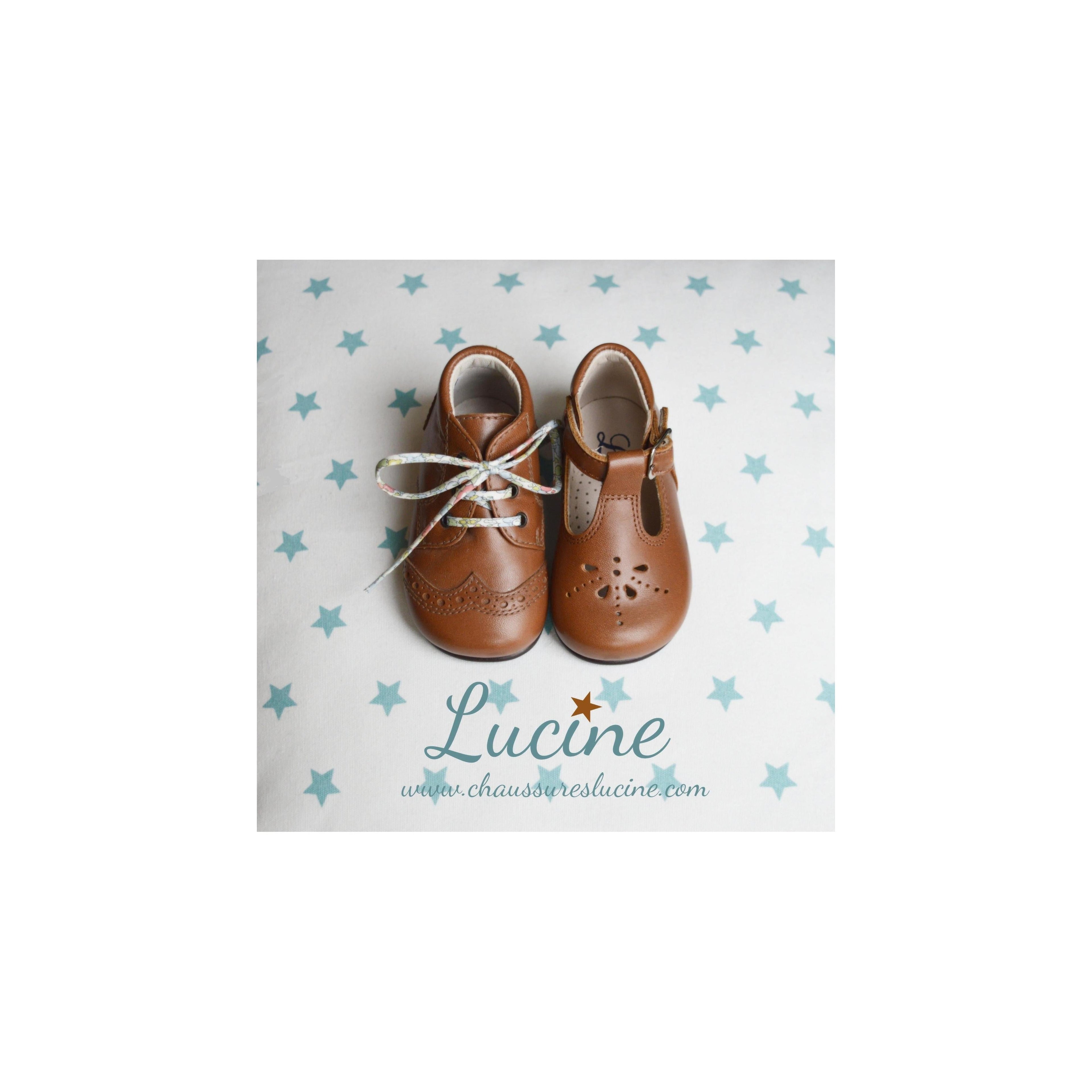 Chaussures Bottillons Adonis Bout Golf - Cuir Camel - Mixte