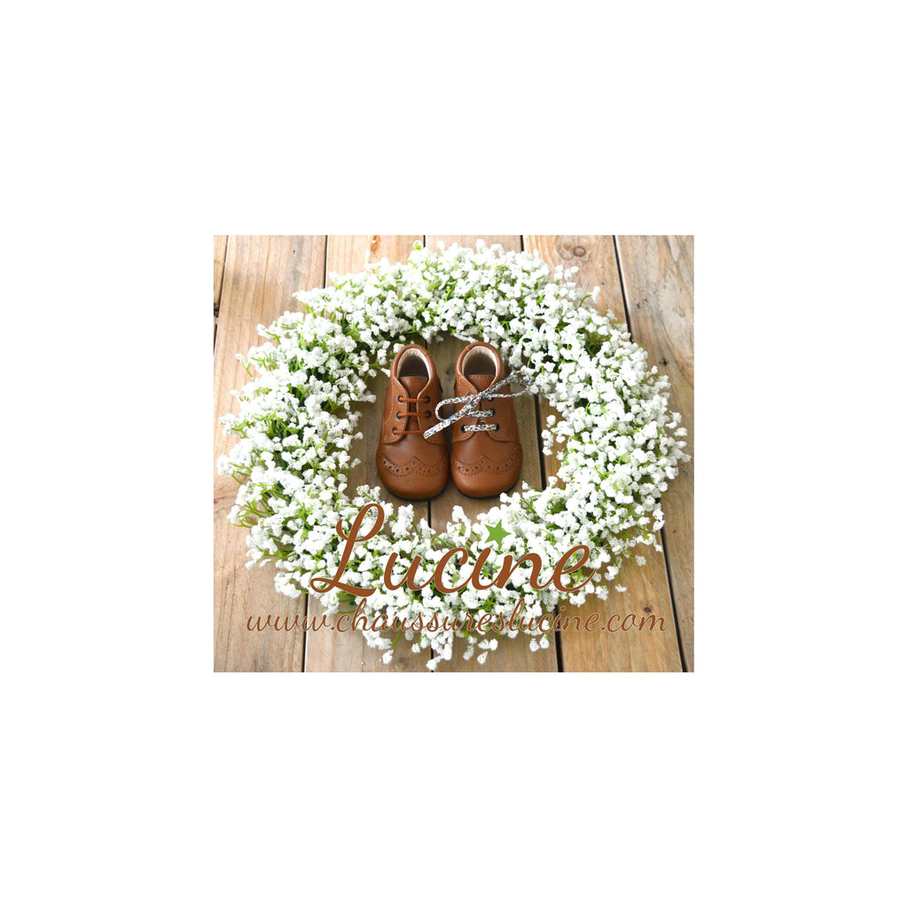 Chaussures Bottillons Adonis Bout Golf - Cuir Camel - Mixte
