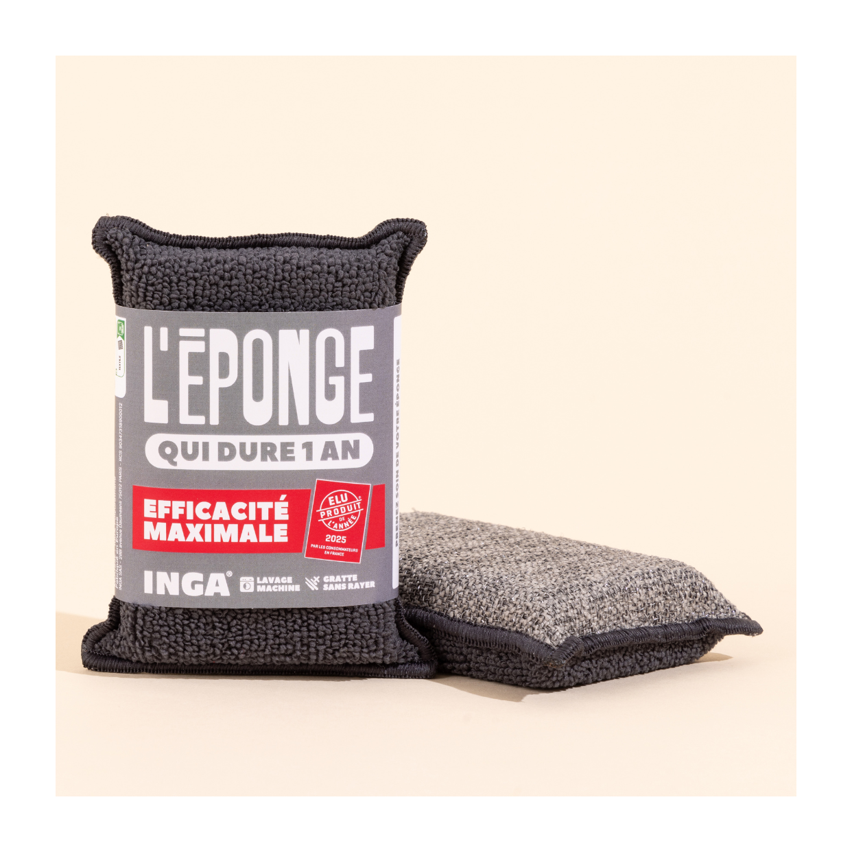 Duo D'Éponges Lavables (avec ou sans support)