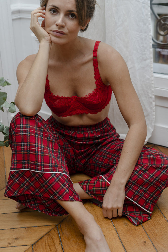 Pyjama Miranda Tartan Rouge