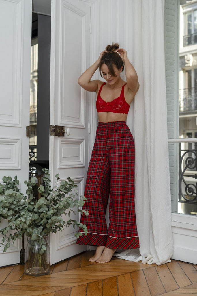 Pyjama Miranda Tartan Rouge