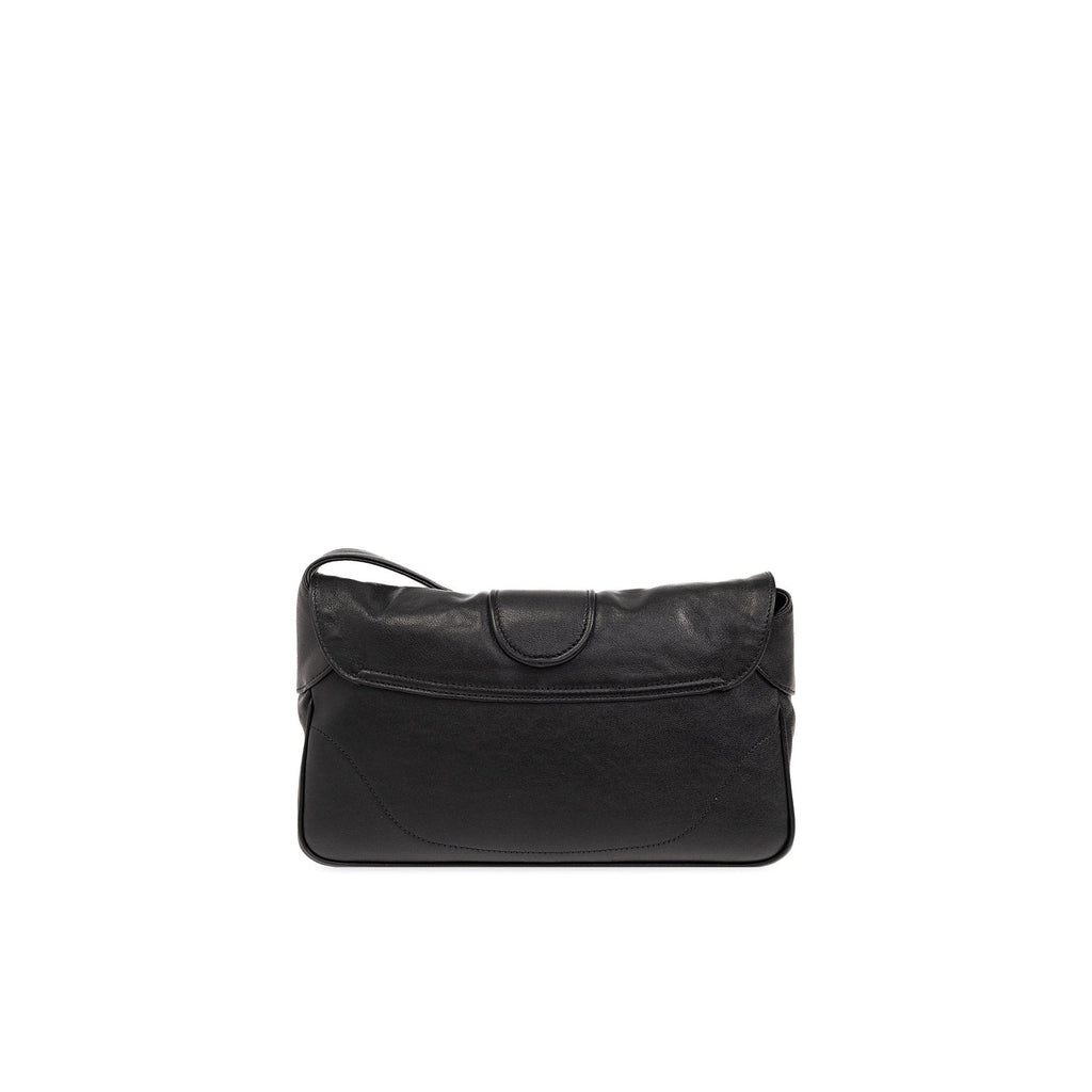 Gucci Aphrodite Leather Shoulder Bag - Black - Femme