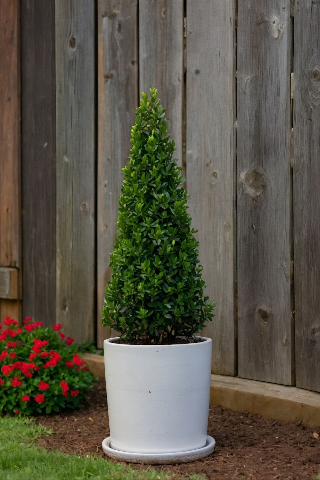 Ilex Crenata « Houx Japonais » Forme Pyramide – Plante D’Extérieur